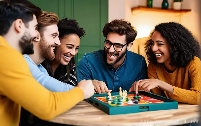 보드게임의 문화적 가치 - **Strategic Minds Engaged in a Board Game Battle** "A captivating close-up image showcasing a gr...